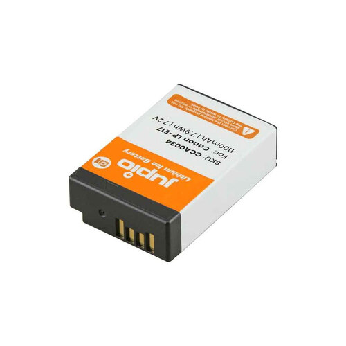 Jupio Li-Ion 7.2V 1100mAh Rechargeable Battery For Canon LP-E17 Camera
