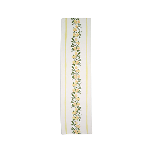 Rayell Lemons 140x35cm Cotton Table Runner - Yellow