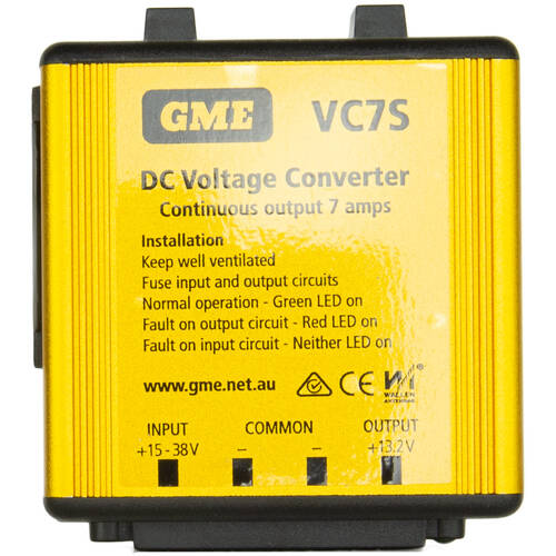 GME 7A Switch Mode 24 - 13.2V DC Voltage Converter For UHF CB Radios