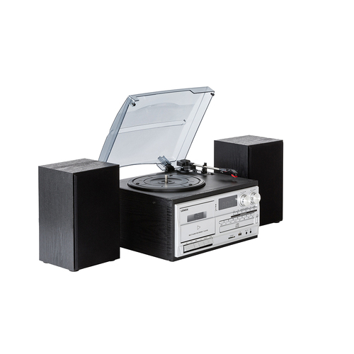 LENOXX CD114BL Turntable Player/Recorder - Black
