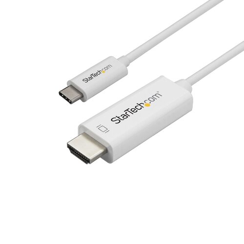 Star Tech 1m / 3ft USB C to HDMI Cable - 4K at 60Hz - White