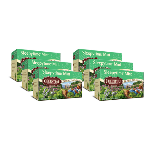 120pc Celestial Sleepytime Caffeine Free Mint Herbal Tea Bags Carton