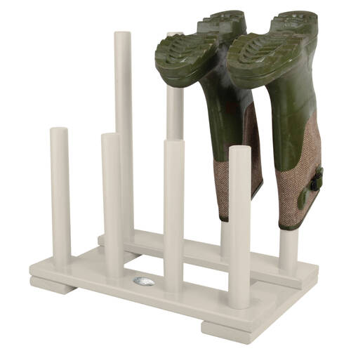 Esschert Design Wooden Boot Rack Shoe Stand 41.8x41.9cm White