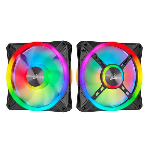 Corsair iCUE QL140 RGB 50.2CFM 140mm PWM Cooling Fan f/ Gaming PC Case - Black