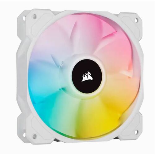 Corsair SP120 RGB ELITE 120mm 47.73 Cooling Fan for Gaming PC Case - White