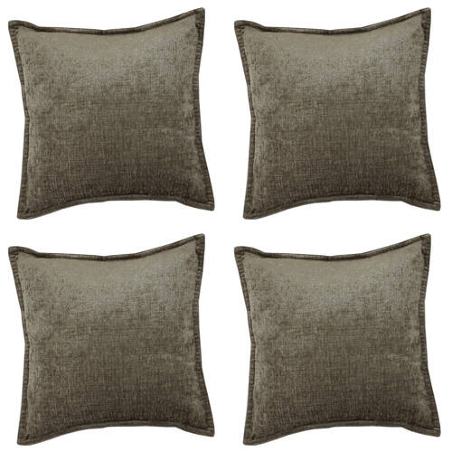 4PK Jason Commercial Parker Cushion Filled 44x44cm Mocha