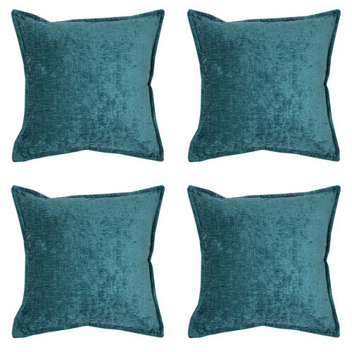 4PK Jason Commercial Parker Cushion Filled 44x44cm Turquoise