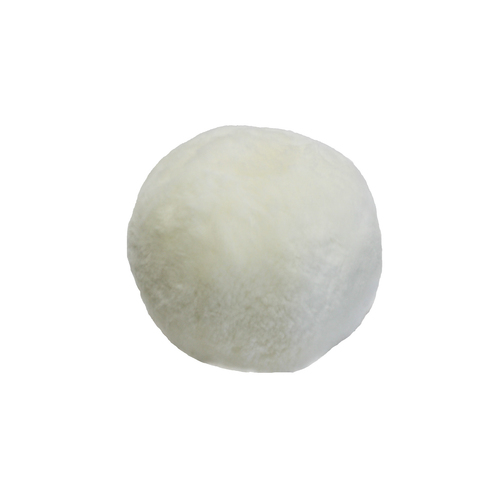 Auskin The Kallista Sheepskin Ball Cushion 28cm - Off White