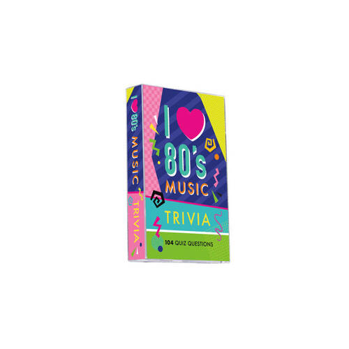 Aquarius I Love 80's Music Lovers Trivia Card Game 10x6cm 12y+