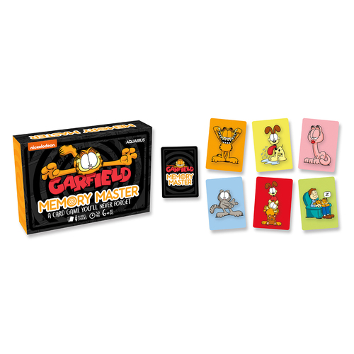 Aquarius Garfield Memory Master Card Game Kids Play 6y+