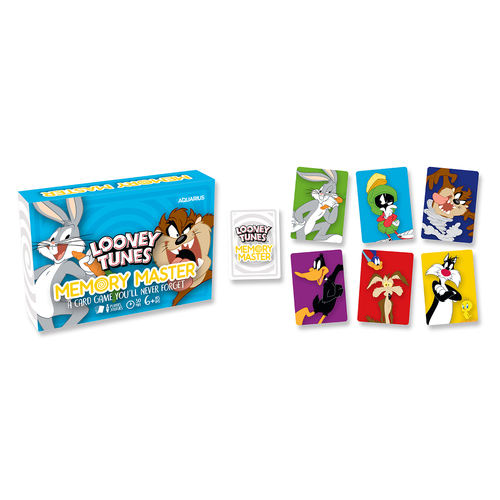 Aquarius Looney Tunes Memory Master Card Game 4-Players 6y+
