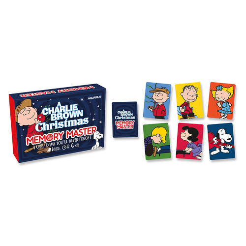 Aquarius Peanuts Charlie Brown Christmas Memory Master Card Game 6y+
