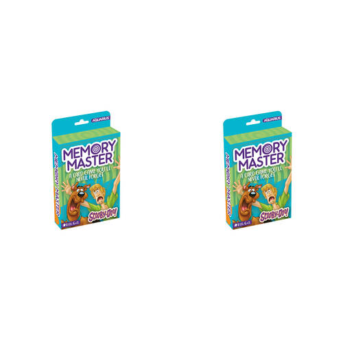 2PK Aquarius Scooby Doo! Memory Master Card Game 17x12cm 6y+