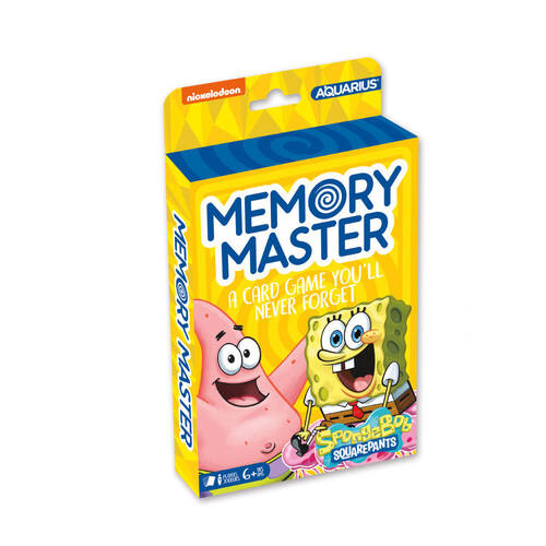 Aquarius SpongeBob SquarePants Memory Card Game 17x12cm - Yellow 6y+