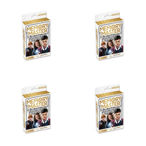 4PK Aquarius Harry Potter Memory Master Card Game Kids/Family 6y+