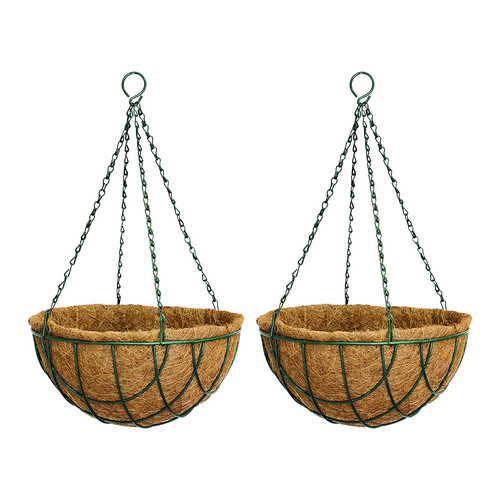 2PK Northcote Pottery Lattice Wire Hanging Plant Basket 30cm