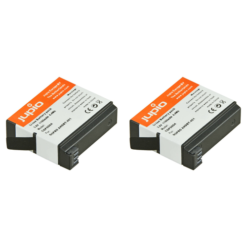 2PK Jupio Li-Ion 3.8V 1160mAh Battery For GoPro Hero 4 AHDBT-401 Camera