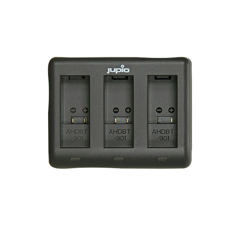 Jupio 2x Batteries 1730mAh & USB Triple Charger Kit For GoPro Hero 9/10