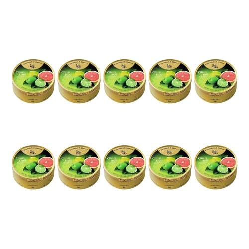 10PK Cavendish & Harvey Citrus Fruit 200g Candy Lollies Sweet Confectionery
