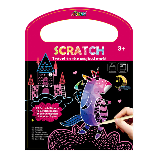 Avenir Scratch Book Travel to the Magical World 3y+
