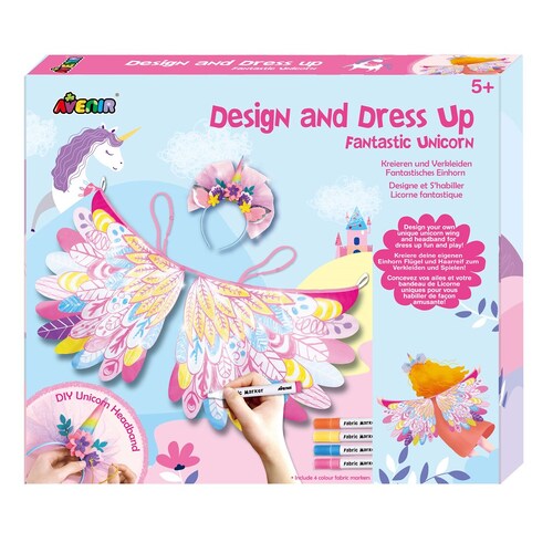 Avenir Design & Dress Up Fantastic Unicorn Kids Activity 5y+