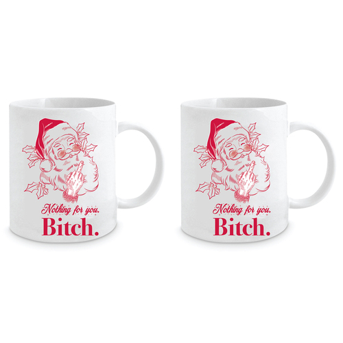 2PK Nothing For You B 350ml Ceramic Coffee/Tea Mug Cup