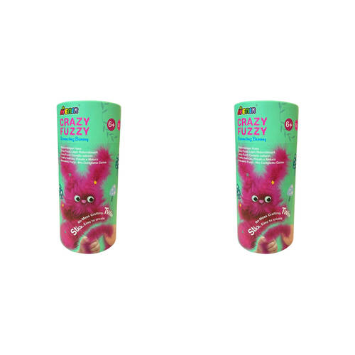 2PK Avenir Crazy Fuzzy Art & Craft Toys Bouncing Bunny - Pink 6y+