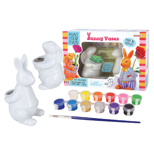 Kaper Kidz Pyo Bunny Vases Craft Kit