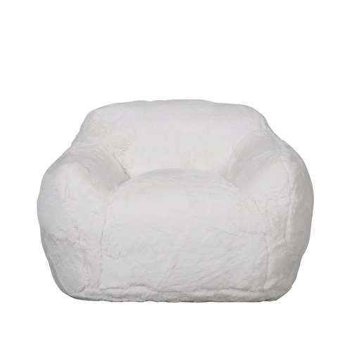 I Am Fake Cozy Chair Home Decor Faux Fur Large White