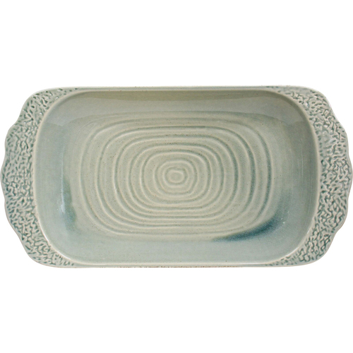 LVD Ceramic Platter Minorca Tableware Rectangle 73cm - Silver Grass