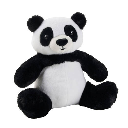 Linen House Kids Xander Panda Children's Novelty Animal Cushion Black/White 36cm