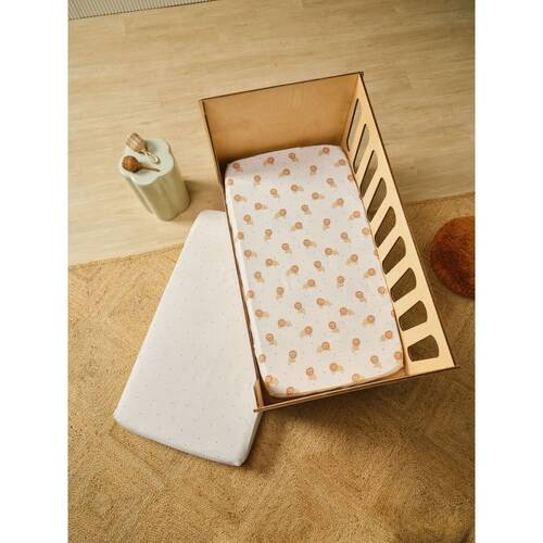 2pc Linen House Kids Cat Nap Cot Fitted Sheet Set Baby Nursery Bedding
