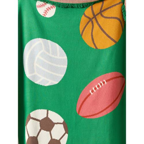 Linen House Kids Have A Ball Blanket 120x140cm Soft Knitted Cotton