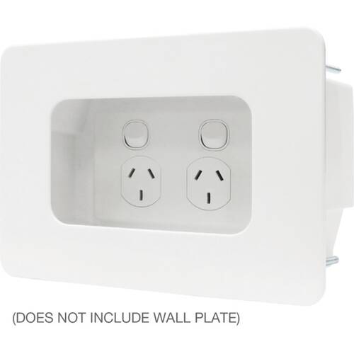 Matchmaster Recessed 1 Gang Mounting Box Wall Outlet Power Cavity