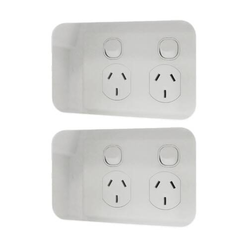 2PK Matchmaster Recessed 1 Gang Mounting Box Wall Outlet Power Cavity