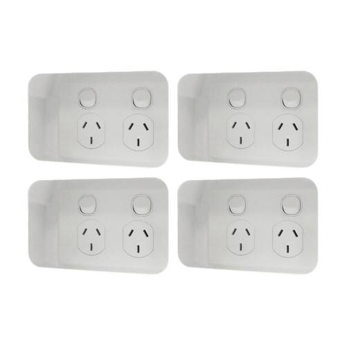 4PK Matchmaster Recessed 1 Gang Mounting Box Wall Outlet Power Cavity