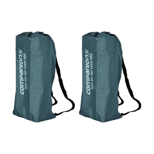 2PK Companion Dust Off Mat Carry Bag Heavy Duty 210D Ripstop Dual Straps