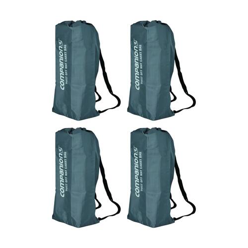 4PK Companion Dust Off Mat Carry Bag Heavy Duty 210D Ripstop Dual Straps