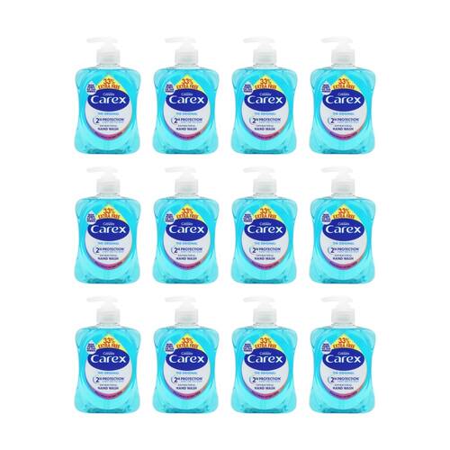 12PK Carex Hand Wash Original Antibacterial 2H Protection Pump Bottle 333ml
