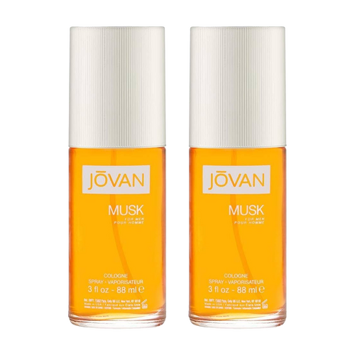 2PK Jovan Musk Men Fragrance 88ml Eau De Cologne Spray Masculine