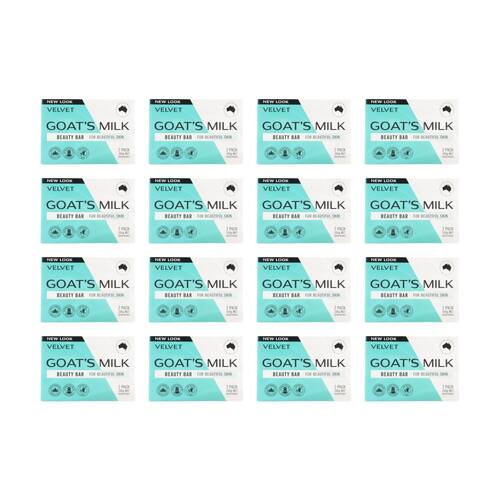 16PK Velvet 2 Pack Beauty Bar Goats Milk For Beautiful Skin 200g Each