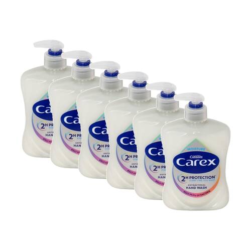 6PK Carex Antibacterial Gentle On Skin Moisture Hand Wash 500ml