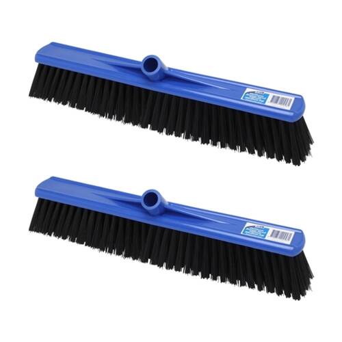 2PK Edco Premium Platform Broom Head Indoor & Outdoor Medium Fill 600ml