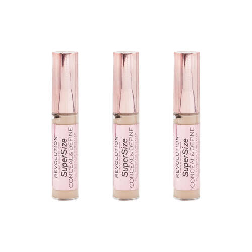 3PK Revolution Conceal & Define Supersize Concealer Face Makeup C3 13g