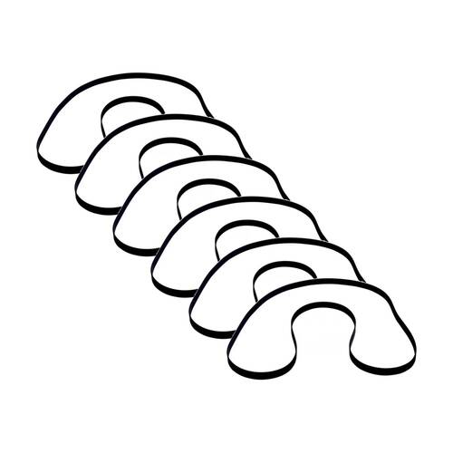 6PK Rubber Turntable Belt 195mm Diameter Compatible Parts Record Player