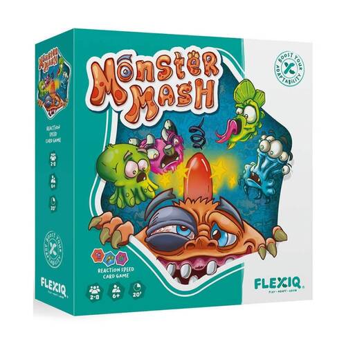Flexiq Monster Mash Card Game 2-8 Players 20+ Mins Ages 6+ Reaction Speed