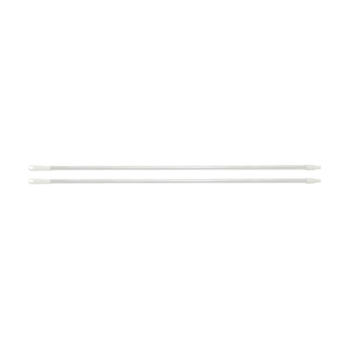 2PK Edco Ergonomic Grip Aluminium Commercial Grade Handle White 1.5mx25mm