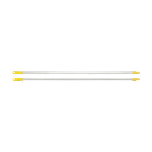 2PK Edco Ergonomic Grip Enduro Aluminium Commercial Handle Yellow 1.35m