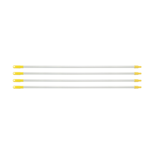 4PK Edco Ergonomic Grip Enduro Aluminium Commercial Handle Yellow 1.35m