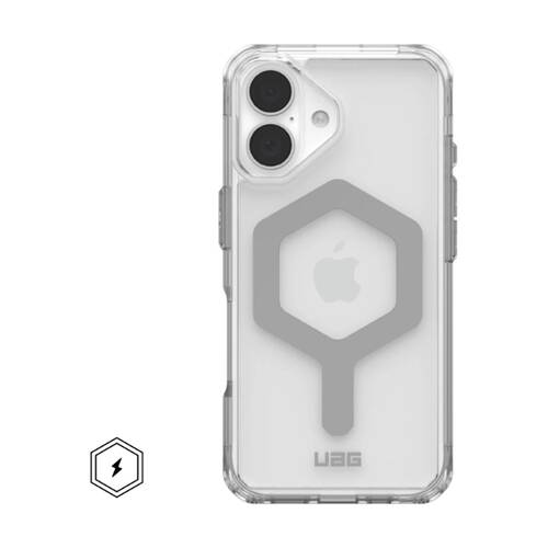 UAG Plyo Magsafe - iPhone 16 Protective Clear Case Ice/Silver